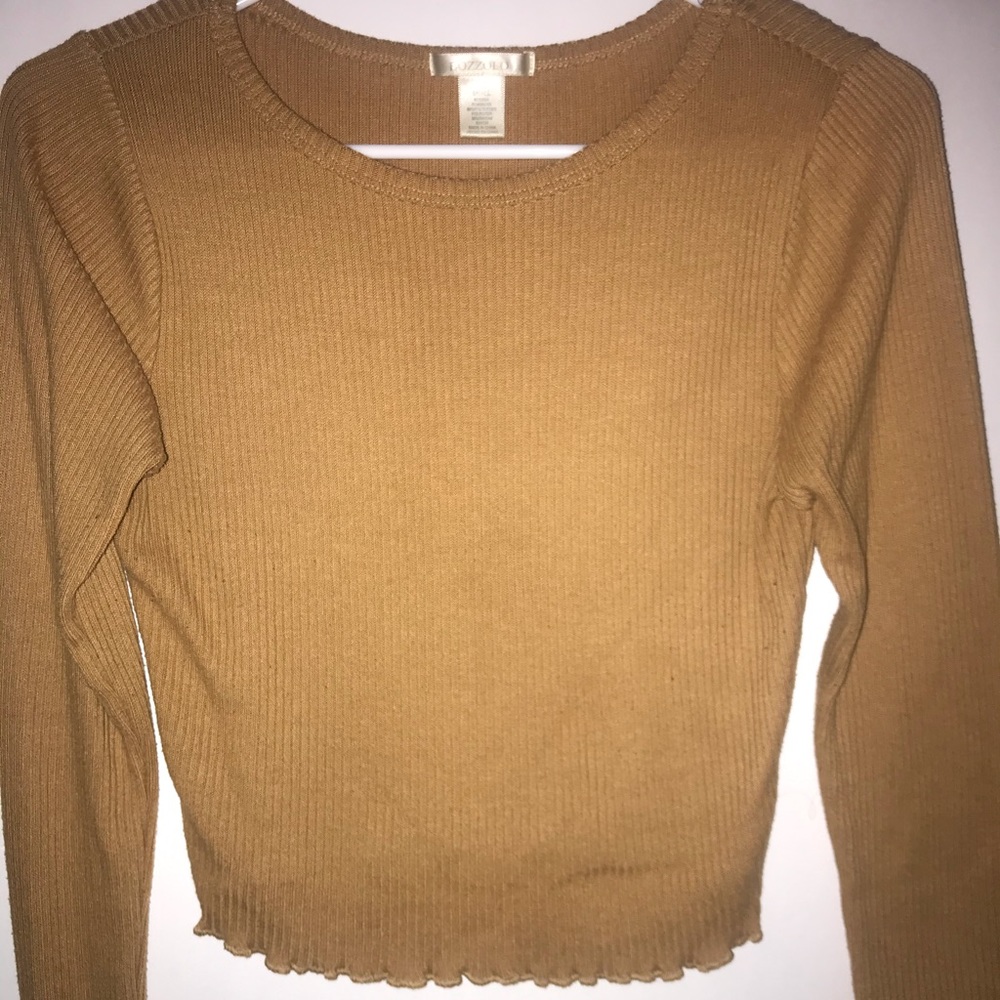Long sleeve crop top